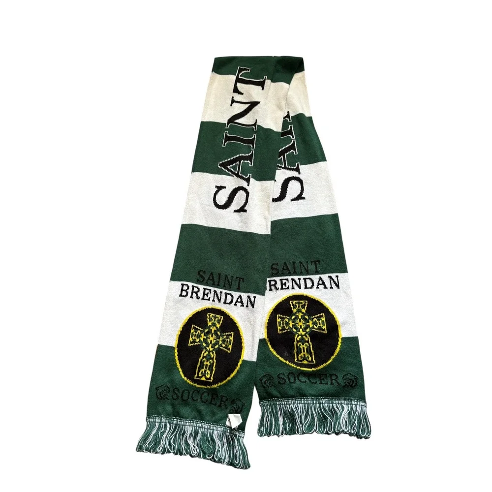 Ruffneck Scarves St Brendan Rath Deort Soccer‎ Supporter Scarf Green White